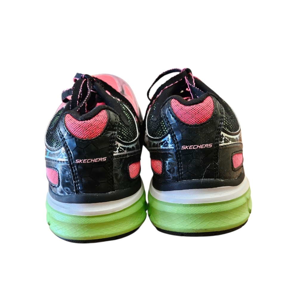 Skechers Relaxed Fit Memory Foam Air Cooled Running Shoes Womens 10 Pink Black - Picture 6 of 8